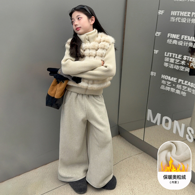 女童冬装设计感T台走秀服