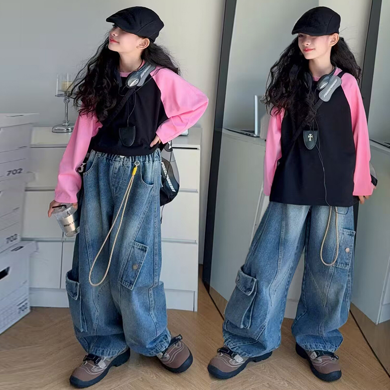 女童爵士舞潮装2025新款韩国童装