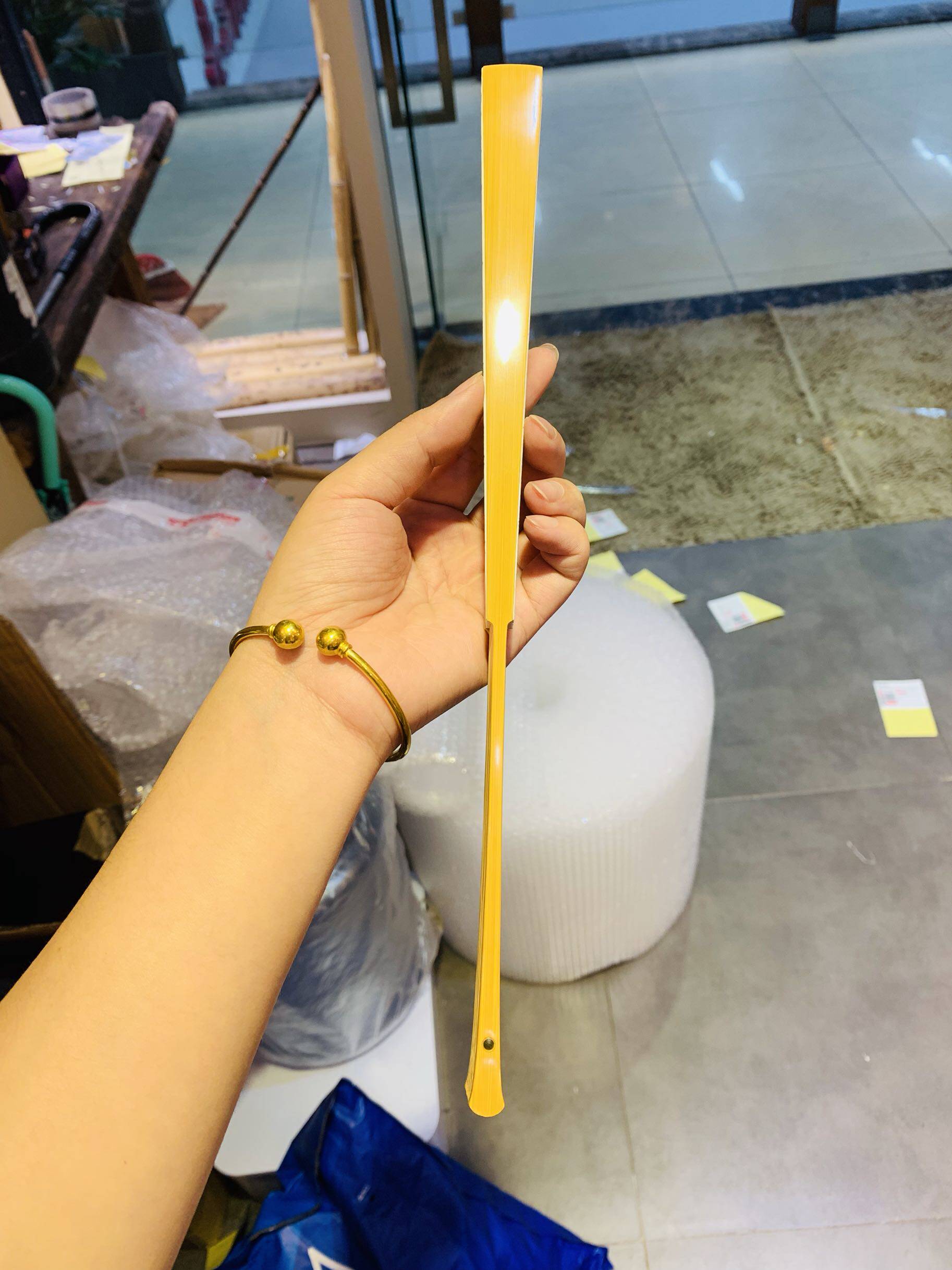 兰心阁扇艺,精工玉竹全合青马牙头折扇螳螂腿