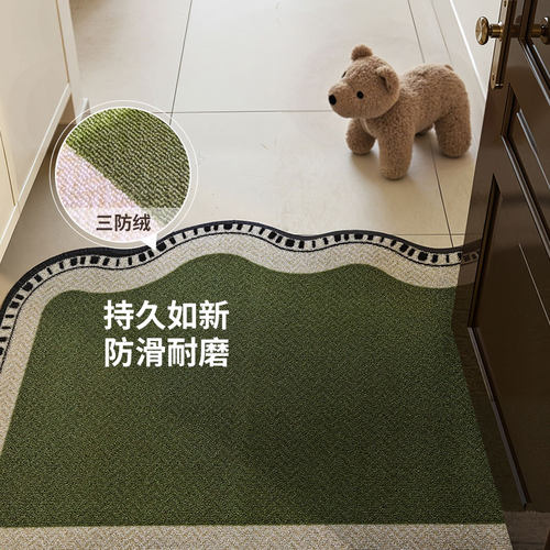 中古风地垫入户门垫高级感进门地毯防滑新款家用鞋垫免洗玄关脚垫