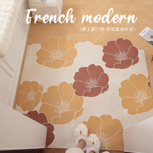 入户门地垫pvc可擦免洗防滑耐脏皮革家用玄关进门口脚垫可裁剪