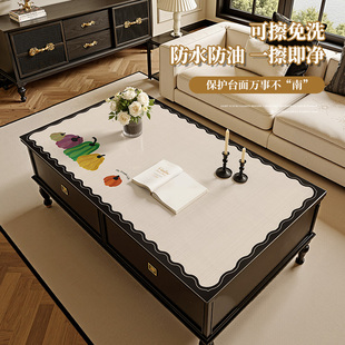 茶几桌垫2026新款轻奢高级感餐桌布防水防油免洗防烫桌面保护垫子
