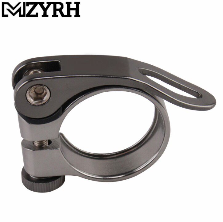 山地自行车快拆座管夹黑色铝合金鞍管夹 坐杆夹31.8 ,34.9