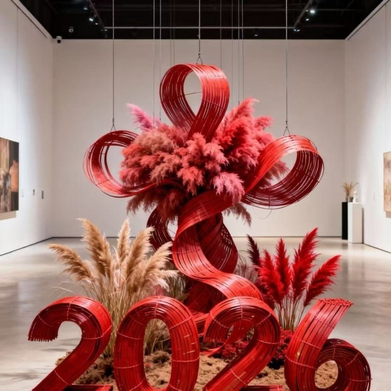 2026新款竹编新年元旦景区商业街道网红打卡店铺快闪活动引流拍照,商业/办公家具,商业美陈,淘宝优惠券,粉丝福利购,淘宝优惠卷