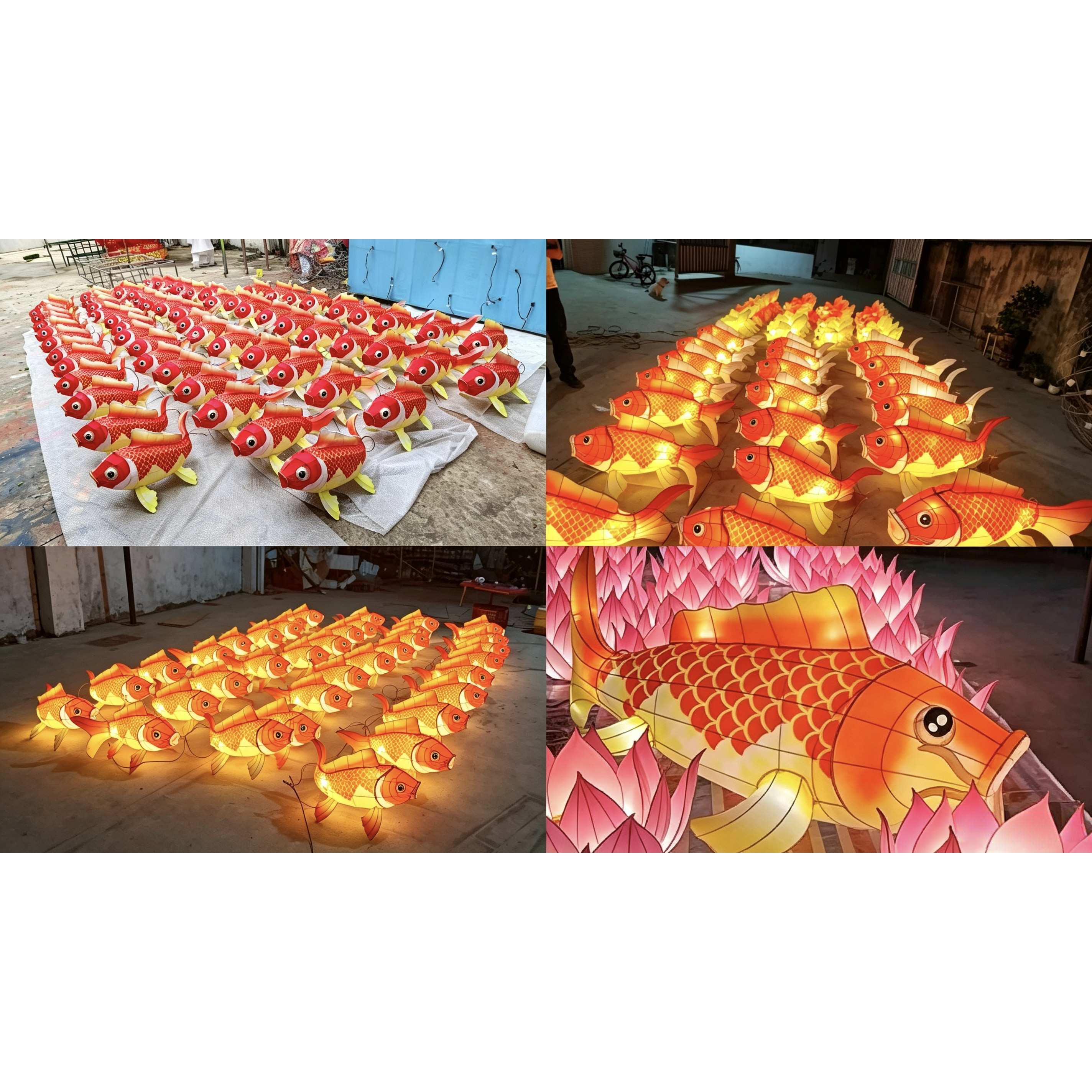 锦鲤鱼灯笼金鱼创意吊灯大型中秋节花灯网红文旅景区灯笼装饰鱼灯