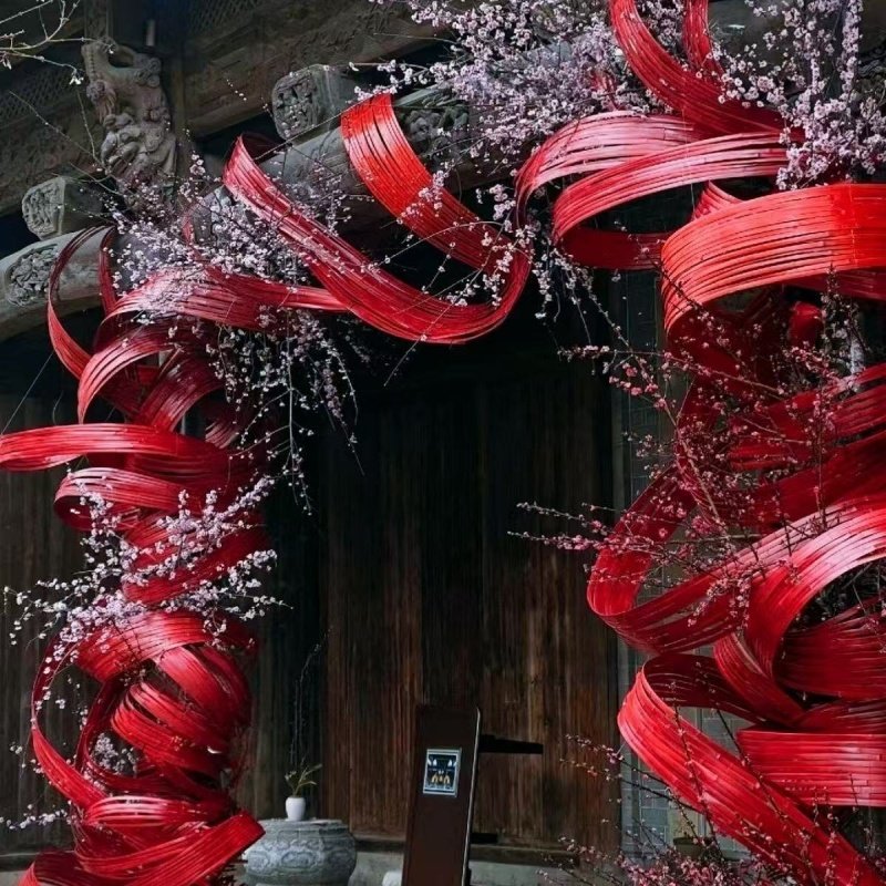 竹编新年元旦景区商业街道网红打卡店铺快闪活动引流拍照2026新款,商业/办公家具,商业美陈,淘宝优惠券,粉丝福利购,淘宝优惠卷