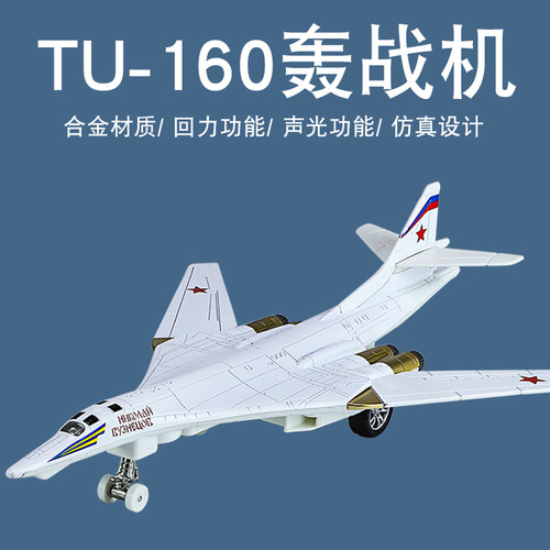 仿真白天鹅轰炸机飞机模型玩具
