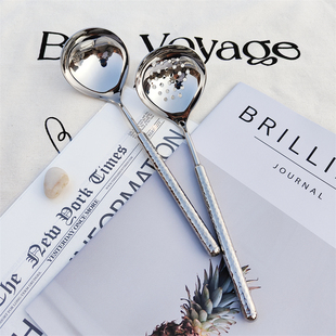 厚重 10不锈钢深汤勺家用盛汤粥勺稀饭勺子火锅漏勺 Chockmen