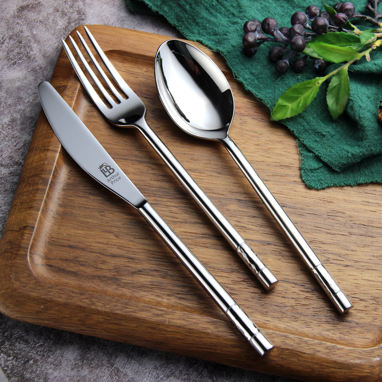 英国ap 18-10不锈钢西餐刀叉勺牛排刀锯齿刀牛排叉西餐勺子餐具