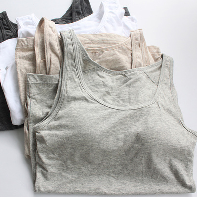 日本外贸原单罩杯一体文胸背心