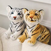 小老虎公仔2022年虎年吉祥物毛绒玩具可爱生肖虎仿真虎玩偶布娃娃