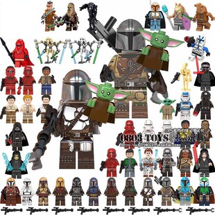 星战人仔尤达楚巴卡凯洛伦WM6083拼装 积木中国积木男孩凯洛伦玩具