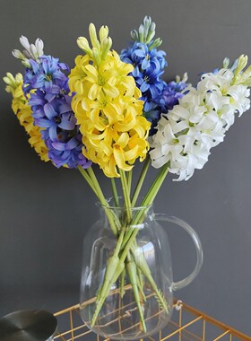 仿真花风信子西洋水仙时样锦跨境热销家居样板间婚庆插花设计批发