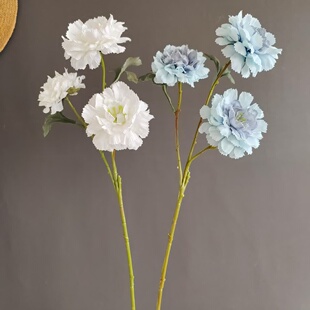 仿真花网印毛茛3头露莲花洋牡丹 跨境货源家居婚庆设计插花批发