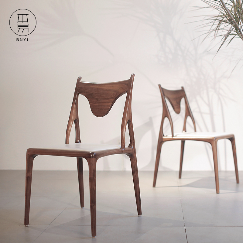 本易原创新中式餐椅黑胡桃实木简约家用办公休闲书房单人茶椅子在类目 住宅家具, 坐具类, 椅类, 餐椅中 - 来自Buy2taobao.com提供专业的淘宝代购服务