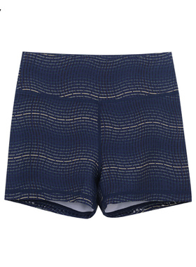 HARDSHIP｜蓝晶纹 健身速干运动束腰显臀 蓝色条纹女子运动短裤