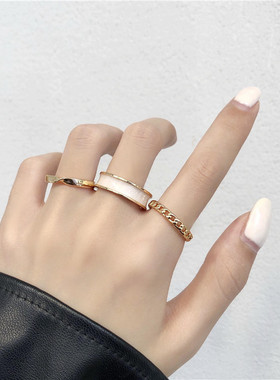 饰品日韩风小众滴油尾戒