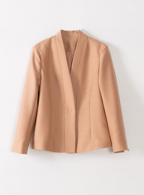 玛洛薇 M-71611 高品质丝毛面料西装小外套女