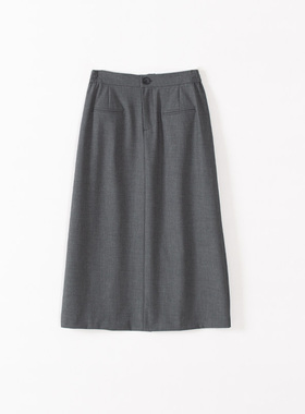 玛洛薇 M-82037 中长款百搭通勤半身裙女