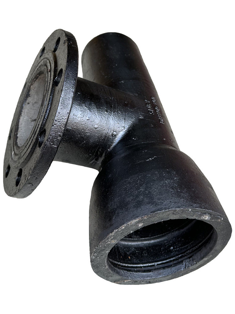 球墨铸铁管件承插单支盘三通消防给排水管道自来水供水配件大全