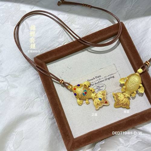 足银9999纯银锦鲤吊坠女款实心招财进宝挂坠项链钥匙扣送男友礼物