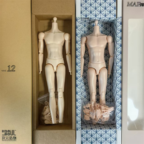 现货1/6男兵人素体次元造物MAF BODY MAF12可动人偶素体 超白肤色