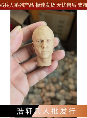 1/6 白模  CREG6.0 希斯莱杰小丑头雕 光头植发 蝙蝠侠黑暗骑士