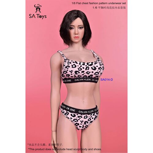 SAtoys SA014 ABCD 1/6 运动花纹内衣 适合 女兵人 包胶 素体