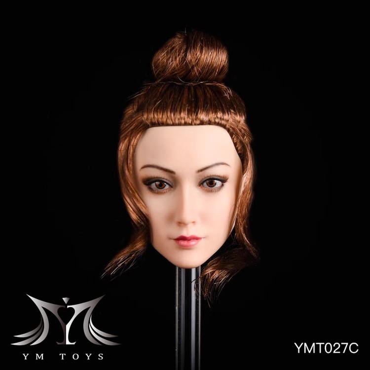 现货YMTOYS ymt027 茉莉 1/6兵人植发女头雕 模型 适合包胶女素体