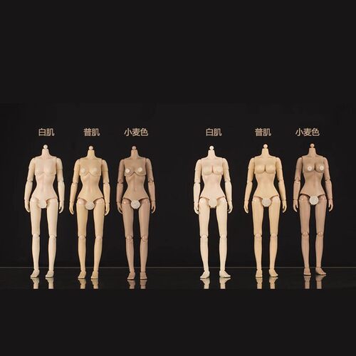 1/12女素体模型半包胶关节可动