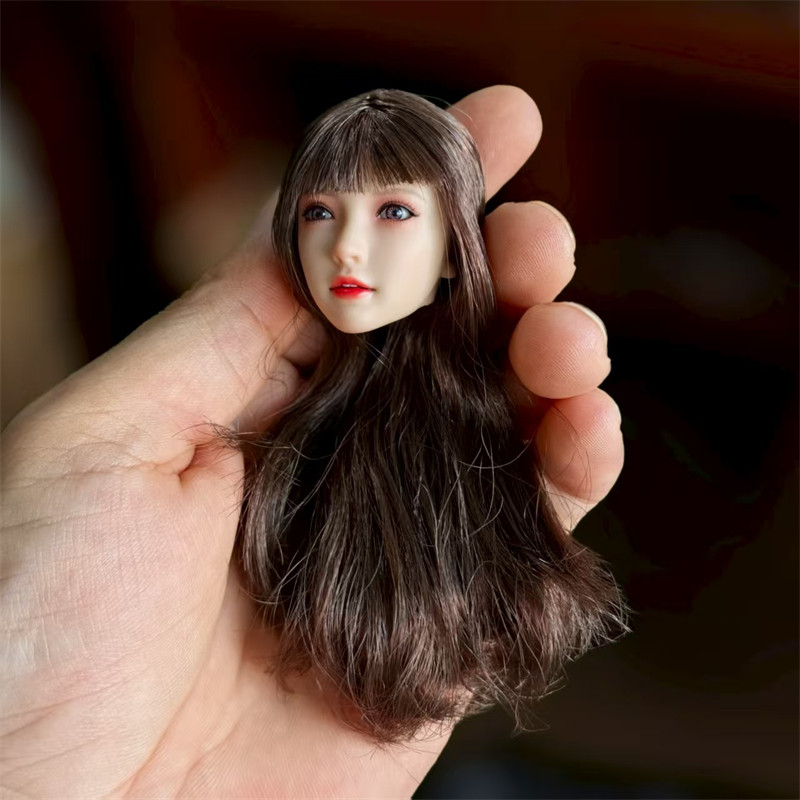 现货 Z6TOYS ZC016 月月 1/6女兵人 亚洲可动眼美女头雕模型共6款
