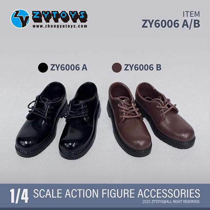 ZYTOYS 4分 ZY6006 BJD娃娃鞋 学生妹皮鞋 高跟鞋