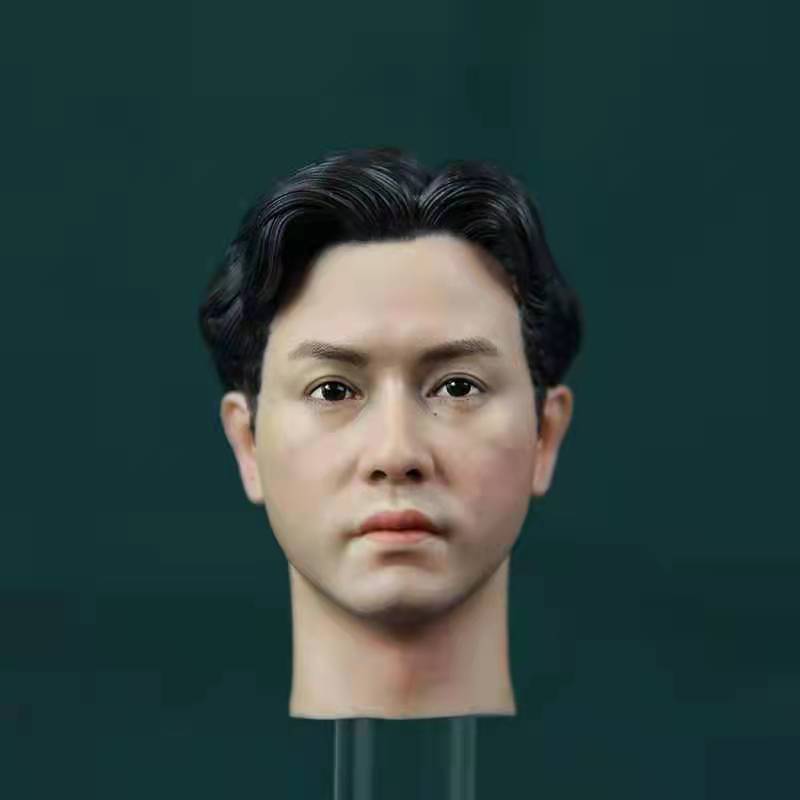现货 哥哥张国荣霸王别姬头雕 艾克斯涂装室精涂版 1/6男兵人头雕