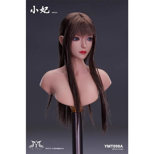 现货YMTOYS 1/6 YMT098 亚洲女头雕 小妃 可动眼女头雕模型