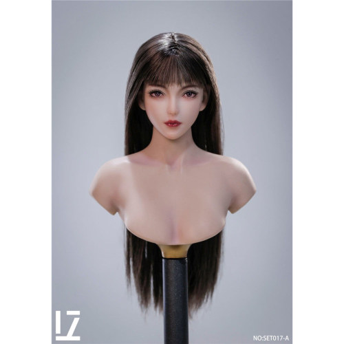 现货 LZ TOYS 1/6 植发女头雕 SET017 塞娅 A/B/C/D四款发色