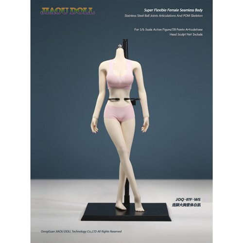 1/6兵人 岚包胶女素体亚洲大胸连脚关节可动 1:6女兵人 JIAOUDOLL