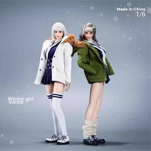 VSTOYS 21XG69 1/6女兵人衣服模型 冬日少女组合JK服装鞋子模型