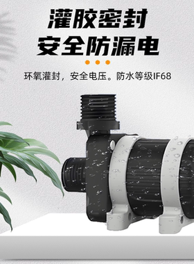 直流无刷潜水泵DC12V水陆两用高扬程大流量抽水泵洗澡增压泵浇花