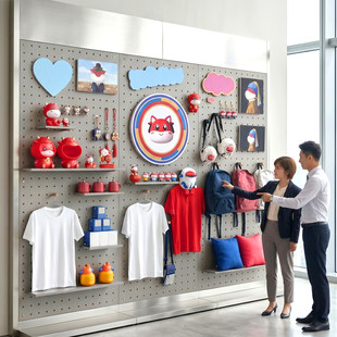 可定制展会洞洞板货架 商用参展产品商品展示架置物架