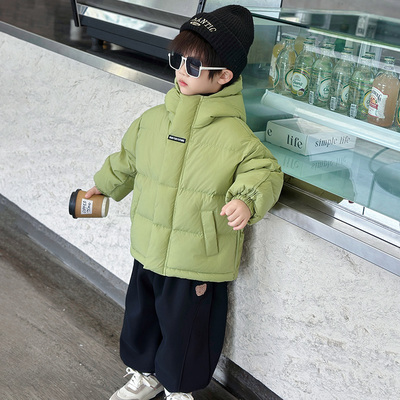 男童棉衣冬季儿童冬装棉袄2025新款宝宝洋气羽绒棉服加厚保暖外套