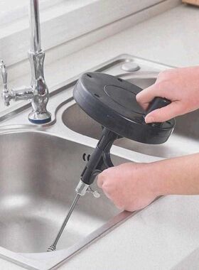 玉省疏通器 手摇通下水道工具疏通机 家用通马桶厕所堵塞手动弹簧