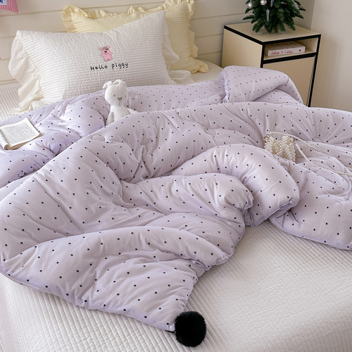 软糯亲肤针织棉春秋被芯保暖冬被