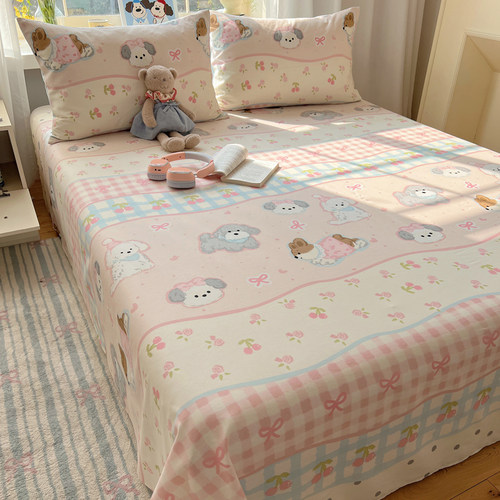 超甜卡通亲肤全棉单品被套床单