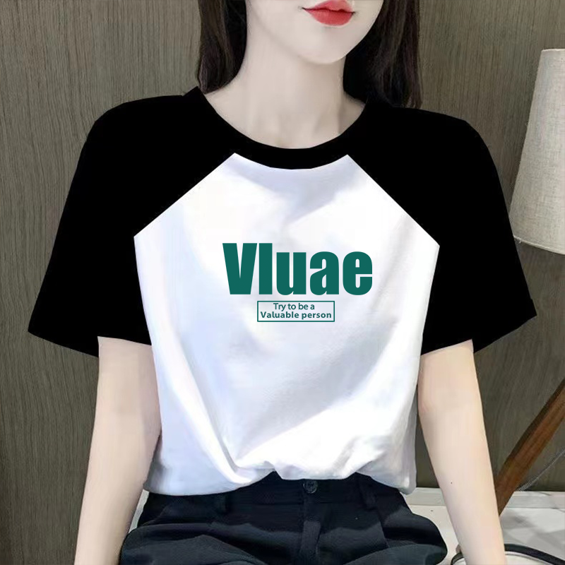 山东青岛即墨短袖卫衣女款纯棉2025广东市十三行t恤女装虎门高货
