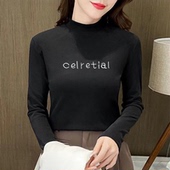 长袖 义乌打底衫 一件 女款 女士遮肚半高领时尚 2026新款 今年流行爆款