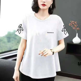 广东广州守秀十三行短袖t恤女潮2024夏季宽松版深圳女装高端欧货