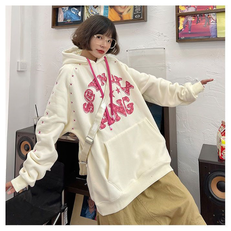 深圳南油山东青岛即墨高端卫衣新款冬加绒广州十三行女装欧货上衣