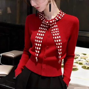 大狼毛衣女大郎大狼毛衣打衣衫女秋冬女士大郎的大浪不起球毛织