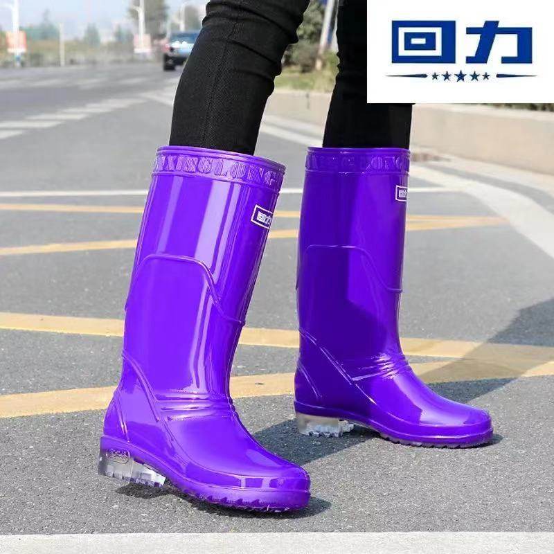 回力雨鞋女式成人防水防滑胶鞋工作鞋中高筒雨靴水鞋橡塑套鞋女鞋