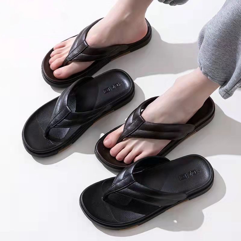 回力夏季男士厚底防滑人字拖